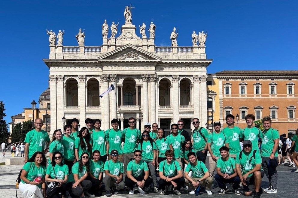 At the Basilica of St. John Lateran, Rome.