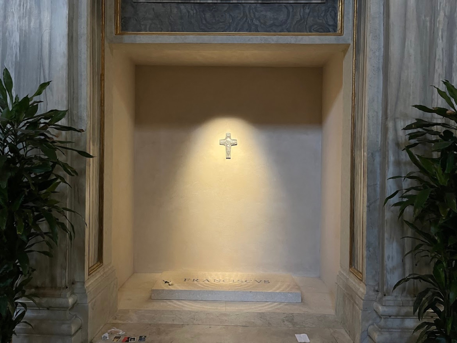 Praying in Rome during the Jubilee of Young People.